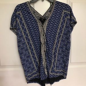 Lucky Brand Short Sleeve Blouse